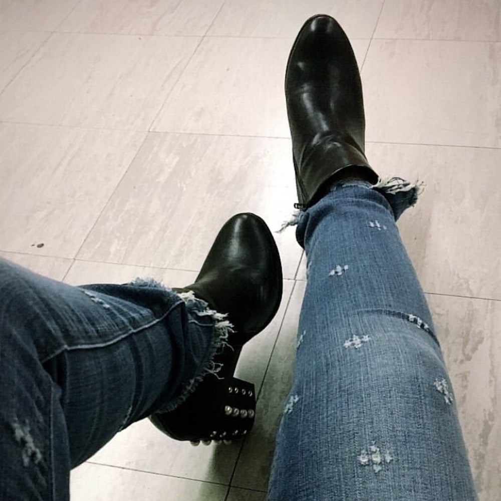 Express de stressed jeans